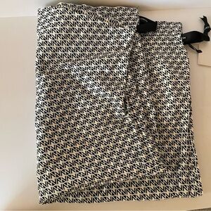 Nordstrom Black And White Geometric Print Cloth Bag